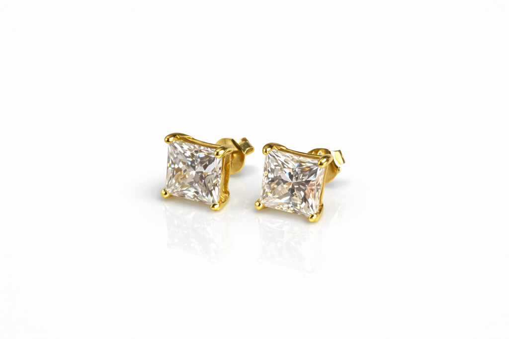 Facet Square Studs
