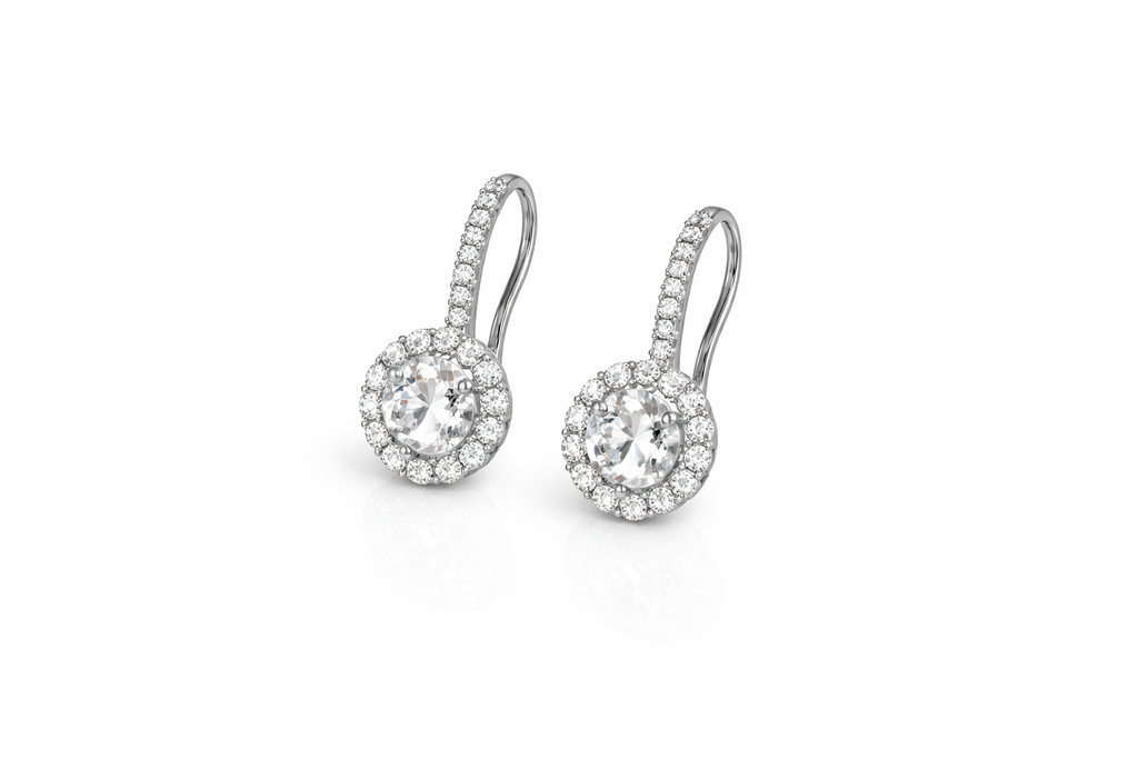 Pavé Halo Drops