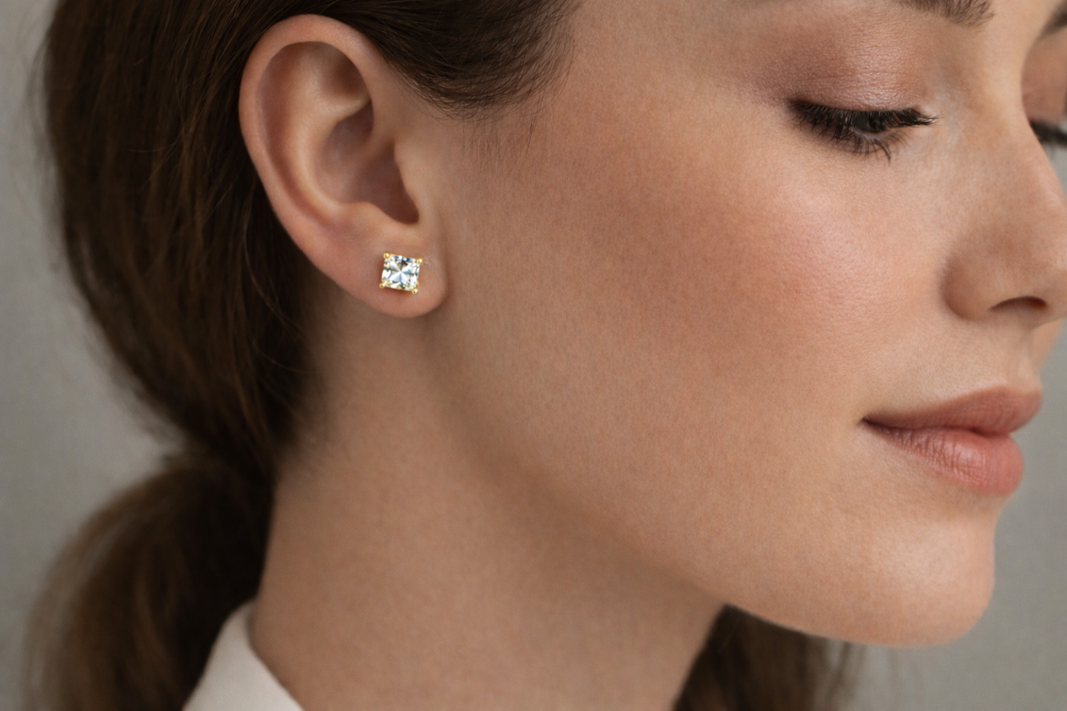 Facet Square Studs